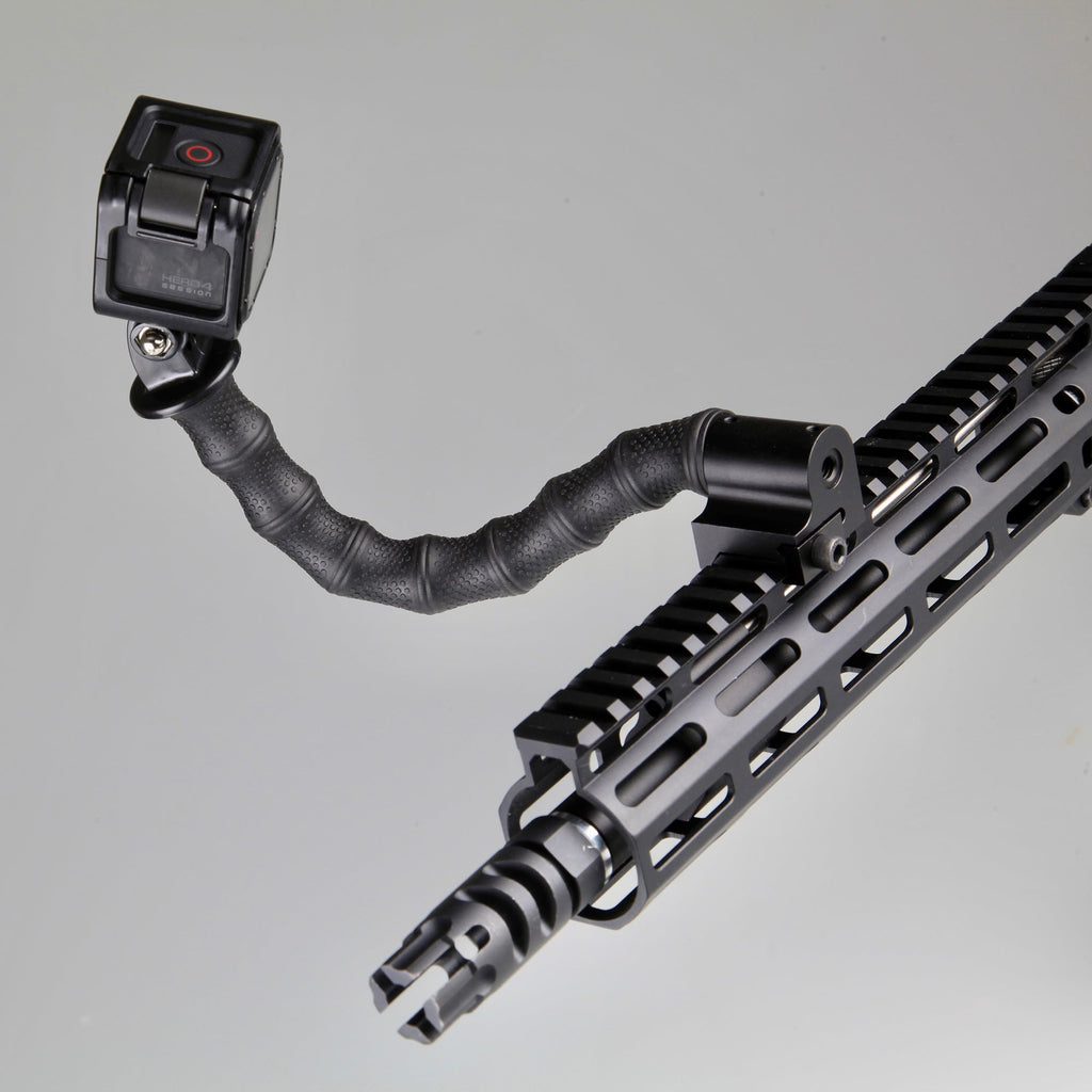 Stinger Python Action Camera Flexible Arm and Rail Mount For Picatinny and Weaver Rail System