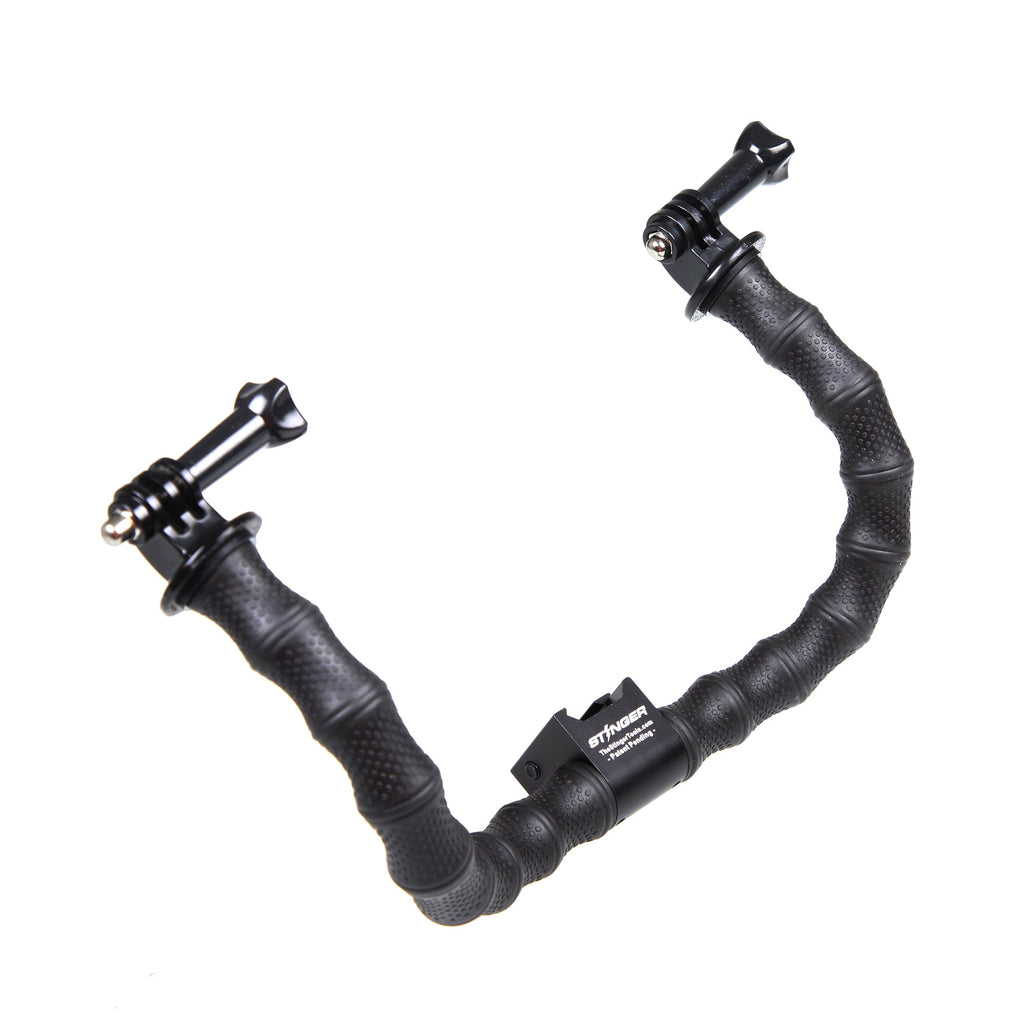 Stinger Python Action Camera Flexible Arm and Rail Mount For Picatinny and Weaver Rail System