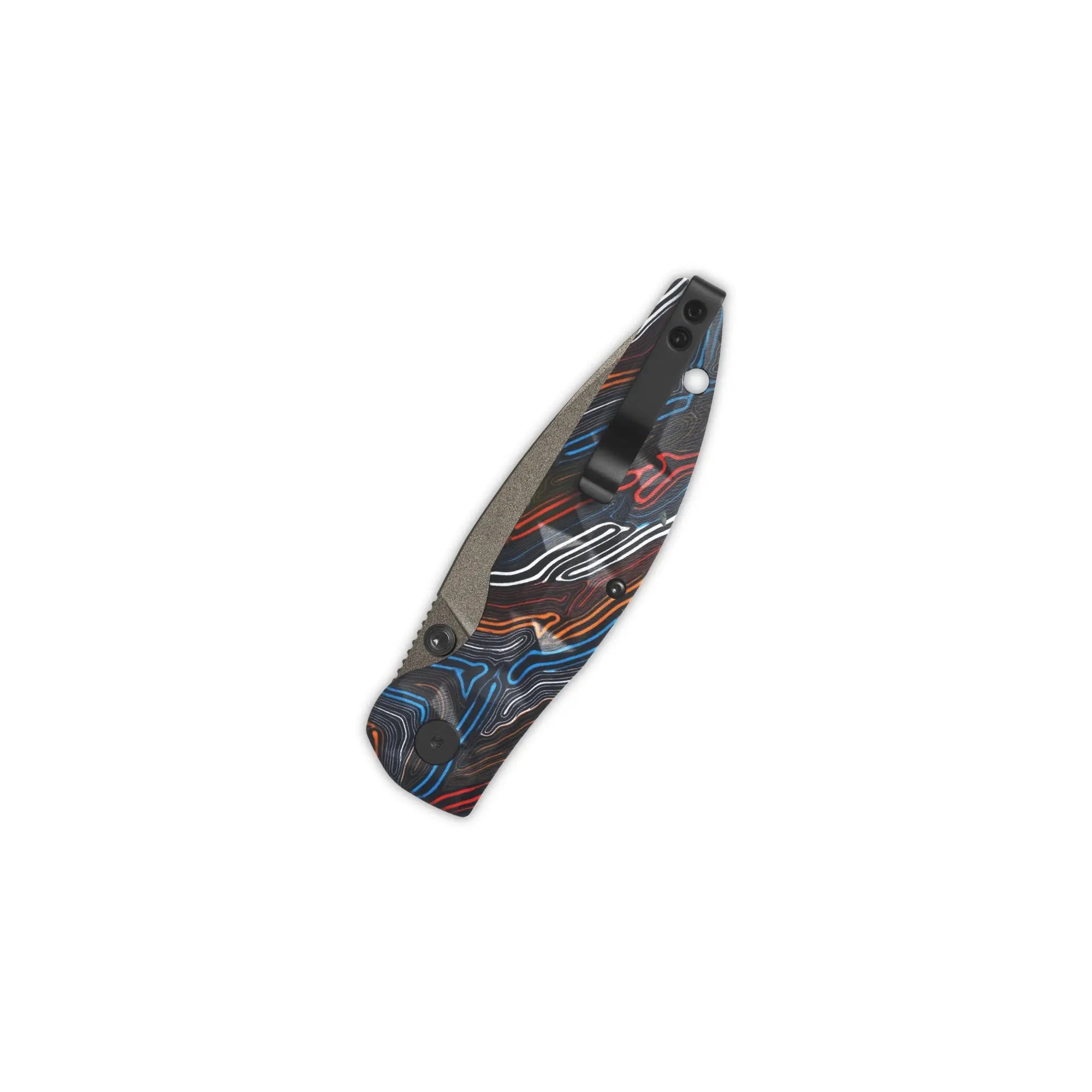 QSP Turtle Punk Champagne 14C28N Colorful G10 Liner Lock Folding Knife