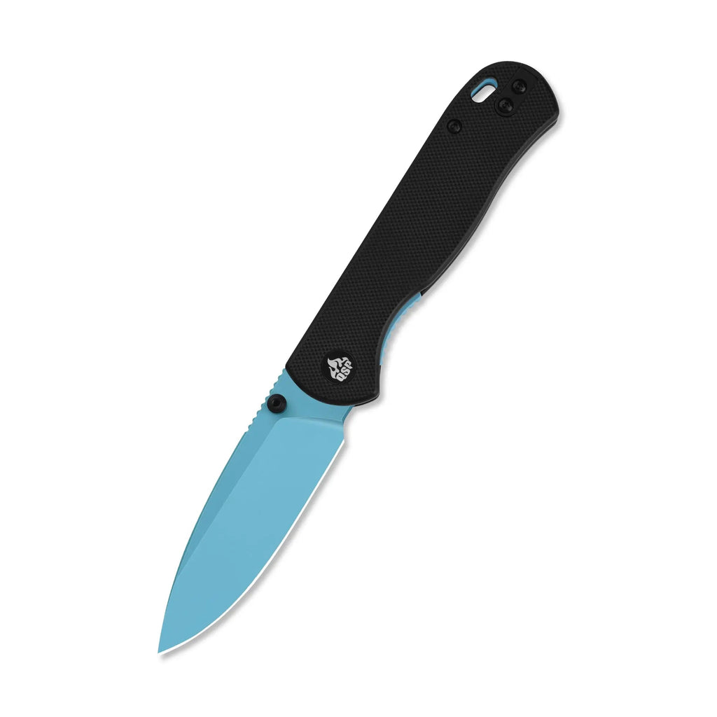 QSP Ferret Sky Blue Nitro V Liner Lock Folding Knife