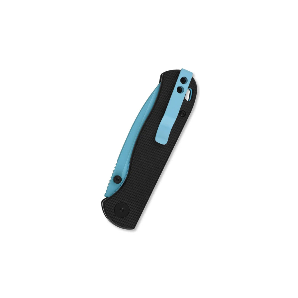 QSP Ferret Sky Blue Nitro V Liner Lock Folding Knife