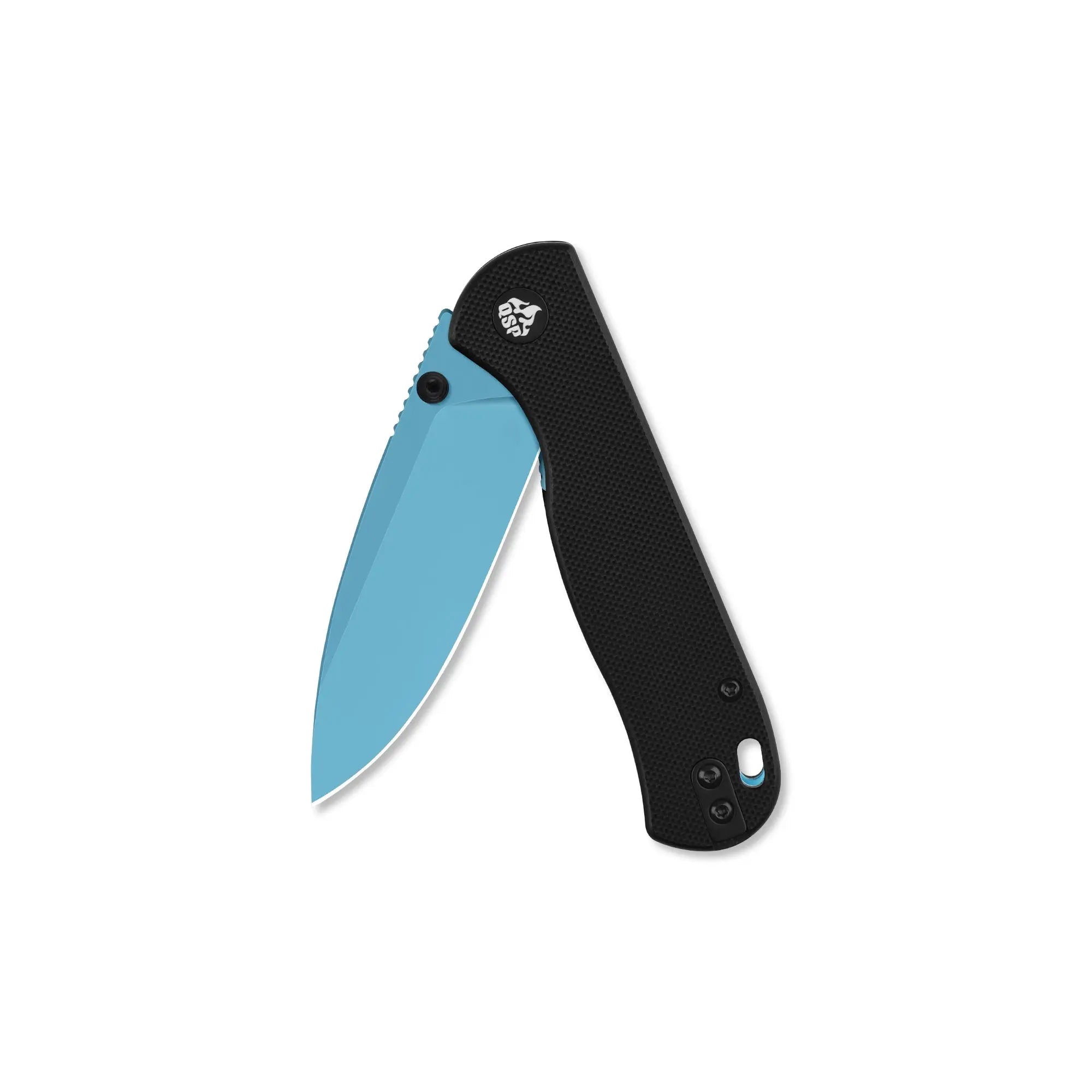 QSP Ferret Sky Blue Nitro V Liner Lock Folding Knife