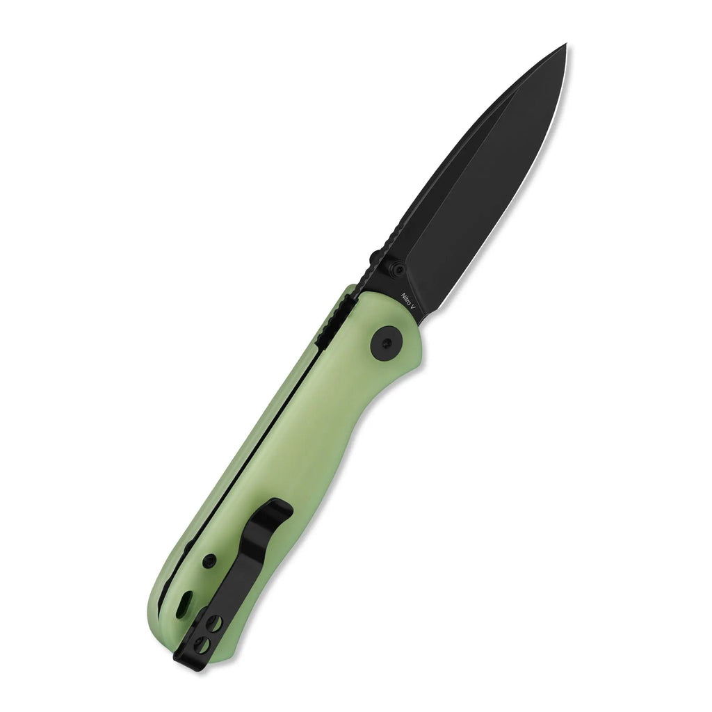 QSP Ferret Black Nitro V Glow in the Dark Resin Liner Lock Folding Knife