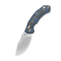 QSP Elk Stonewash 14C28N Blue/Black Micarta Glyde Lock Folding Knife