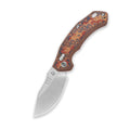 QSP Elk Stonewash 14C28N Yellow/Blue/Red Micarta Glyde Lock Folding Knife