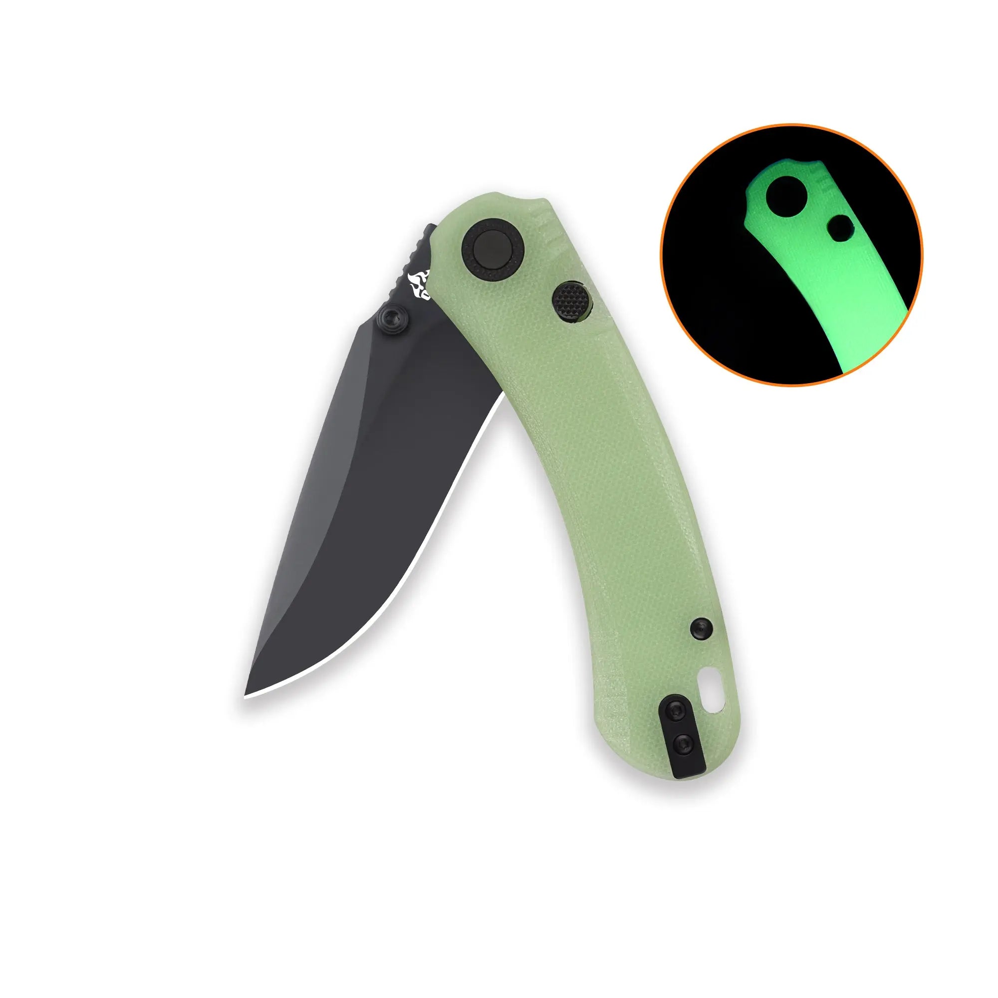 QSP Coyote Black Nitro V Glow in the Dark G10 Folding Knife