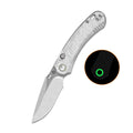 QSP Coyote Stonewash Nitro V Aluminum Foil G10 Folding Knife