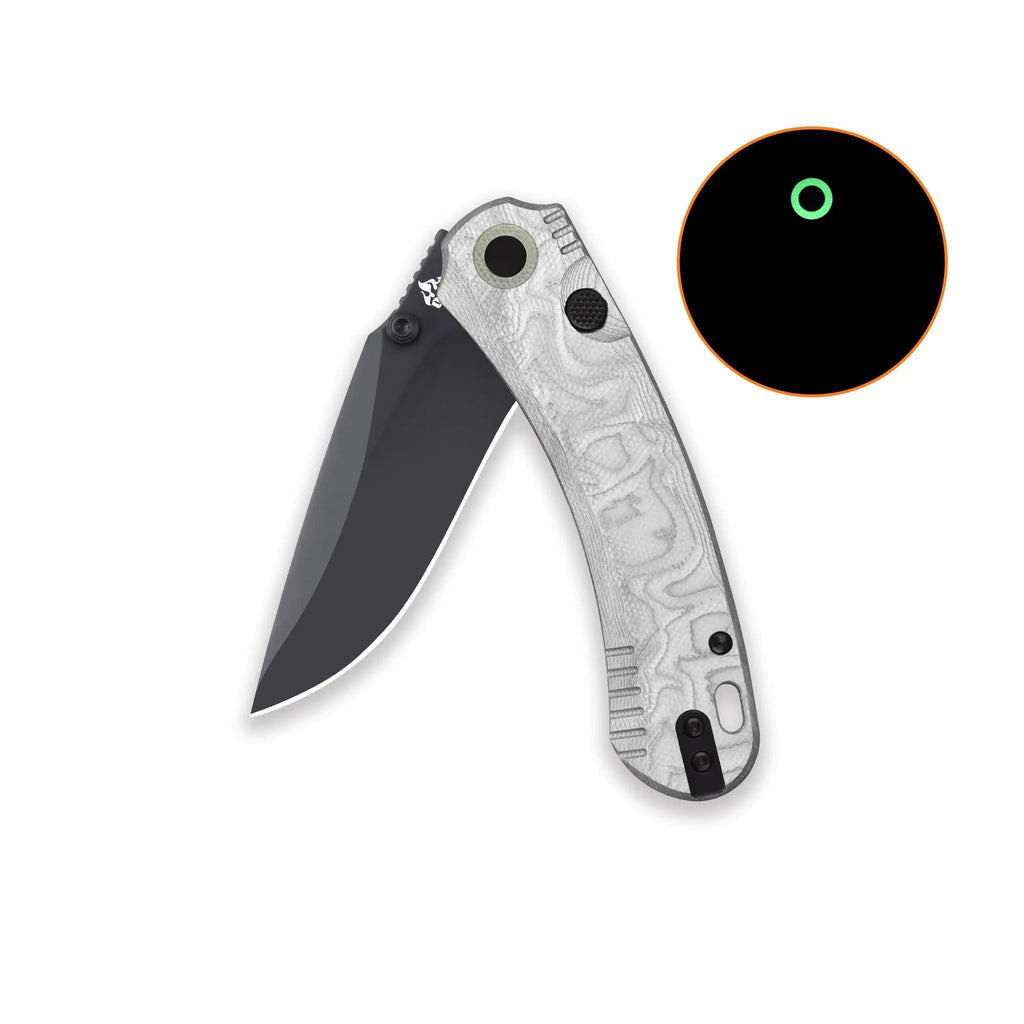QSP Coyote Black Nitro V Aluminum Foil G10 Folding Knife