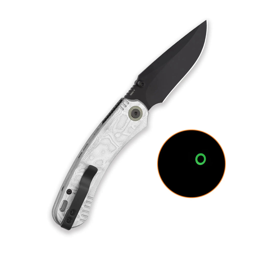 QSP Coyote Black Nitro V Aluminum Foil G10 Folding Knife
