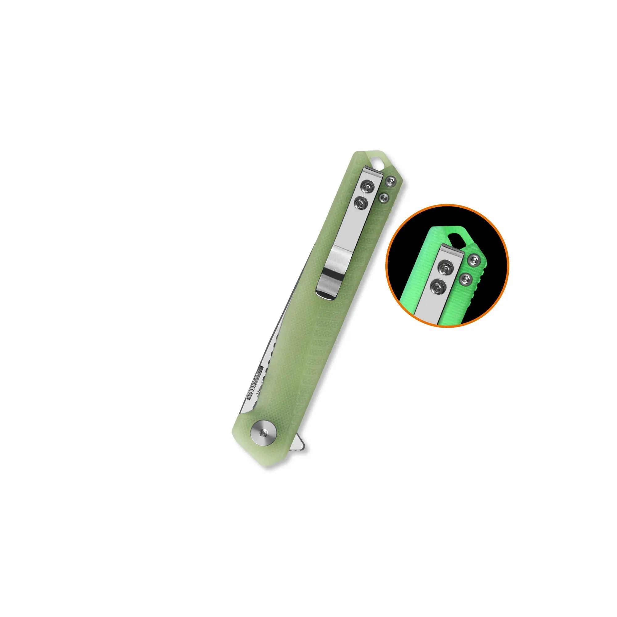 QSP Mantis Nitro V G10 Tanto Glow in the Dark G10 Folding Knife