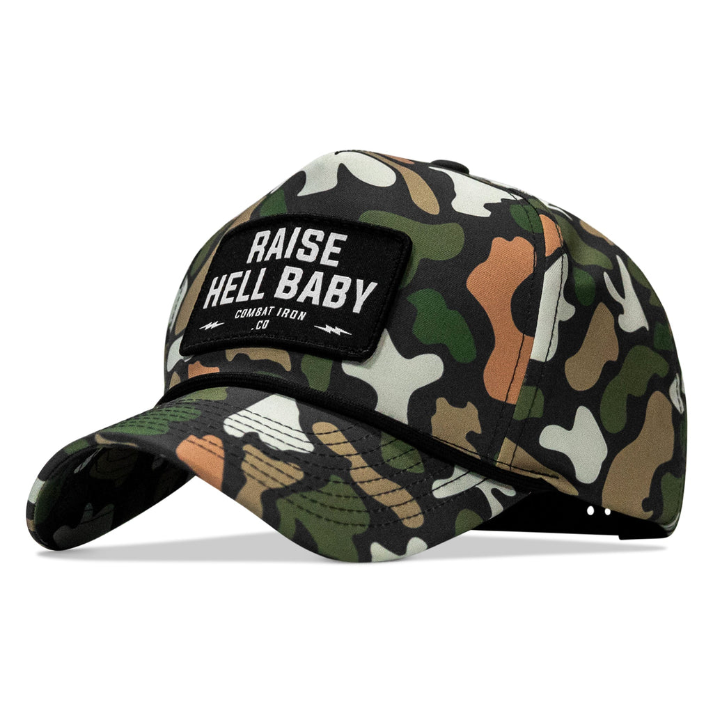 Raise Hell Baby Patch 5 Pannel Snapback
