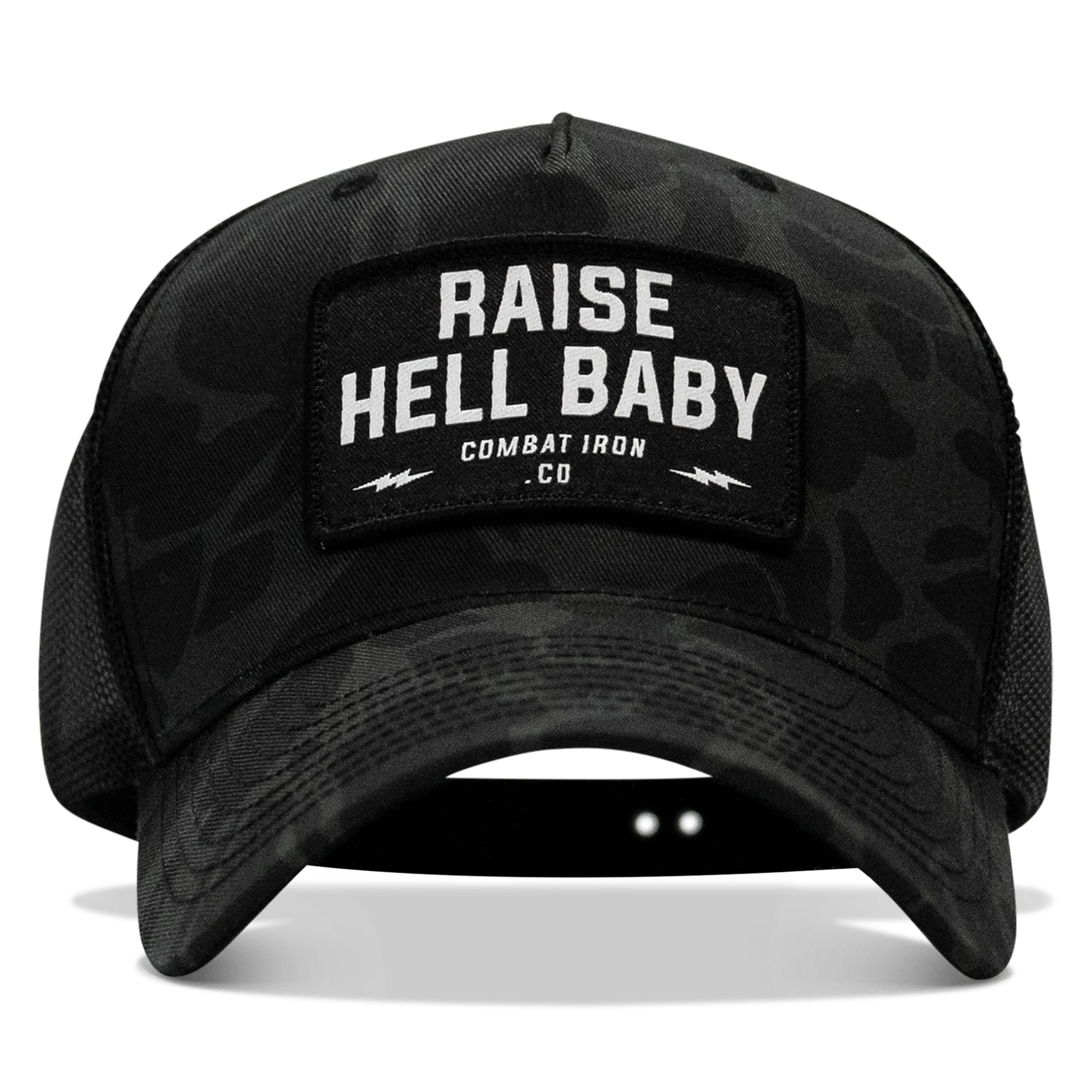 Raise Hell Baby Patch Snapback Hat