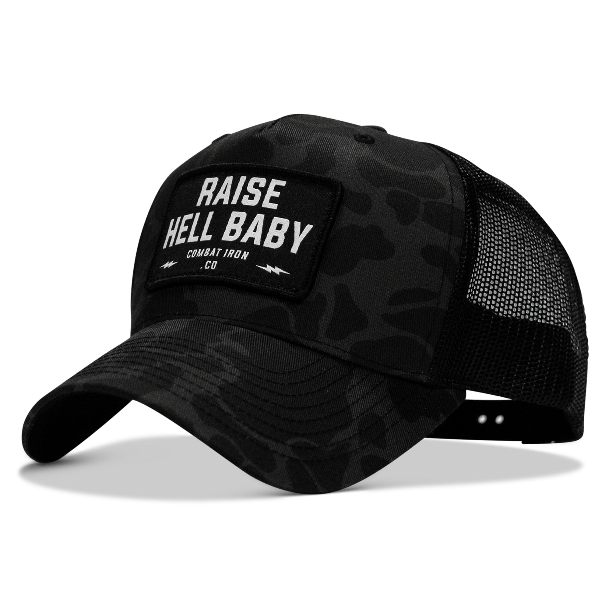 Raise Hell Baby Patch Snapback Hat
