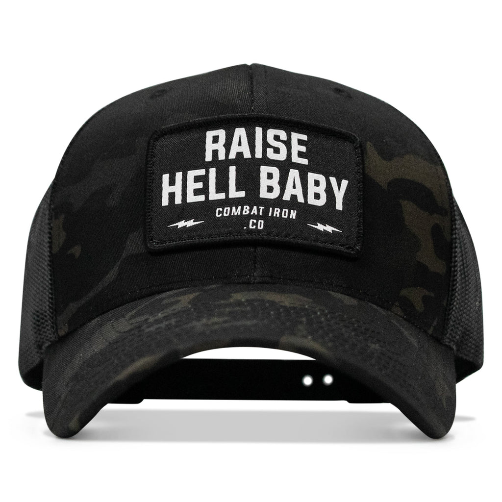 Raise Hell Baby Patch Snapback Hat