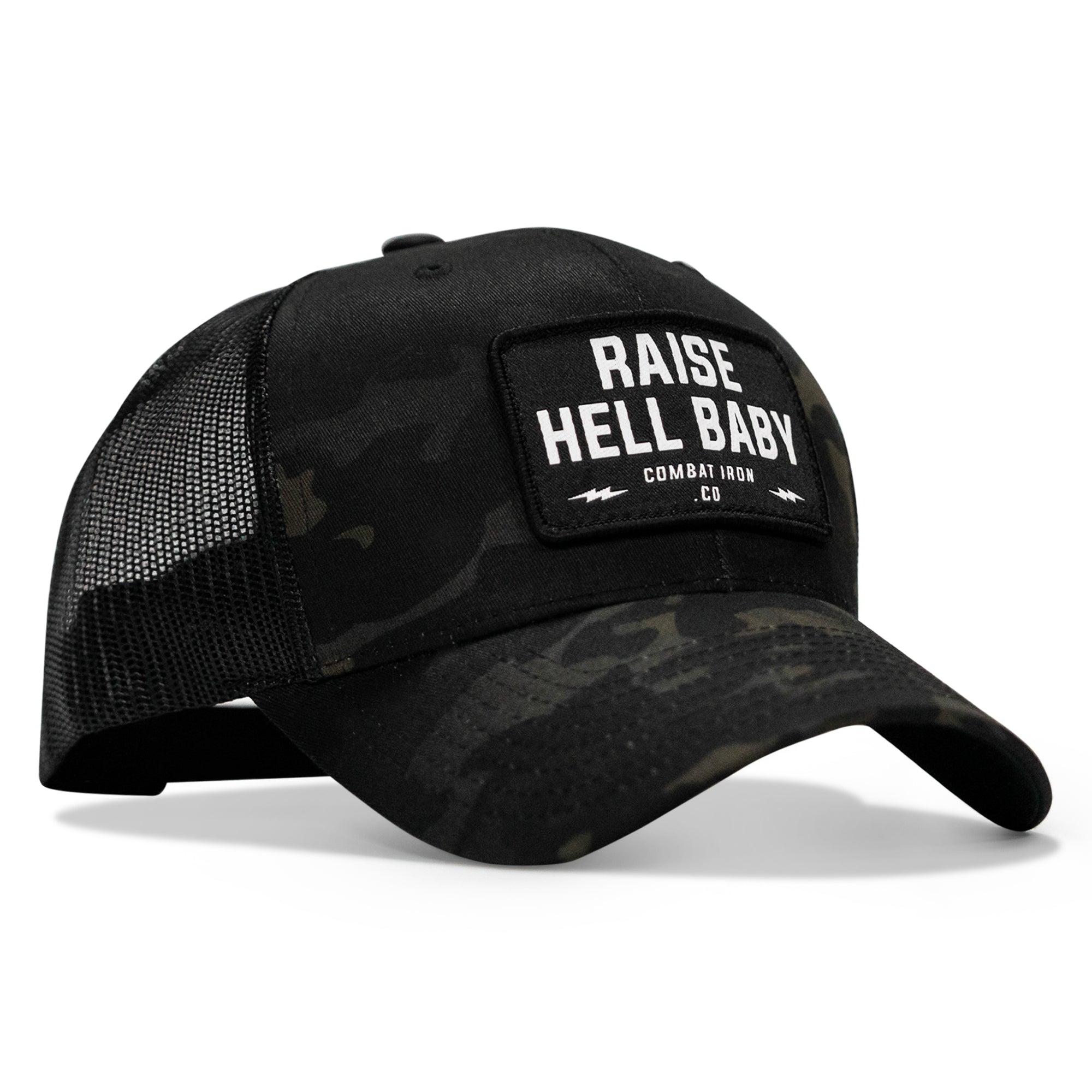 Raise Hell Baby Patch Snapback Hat