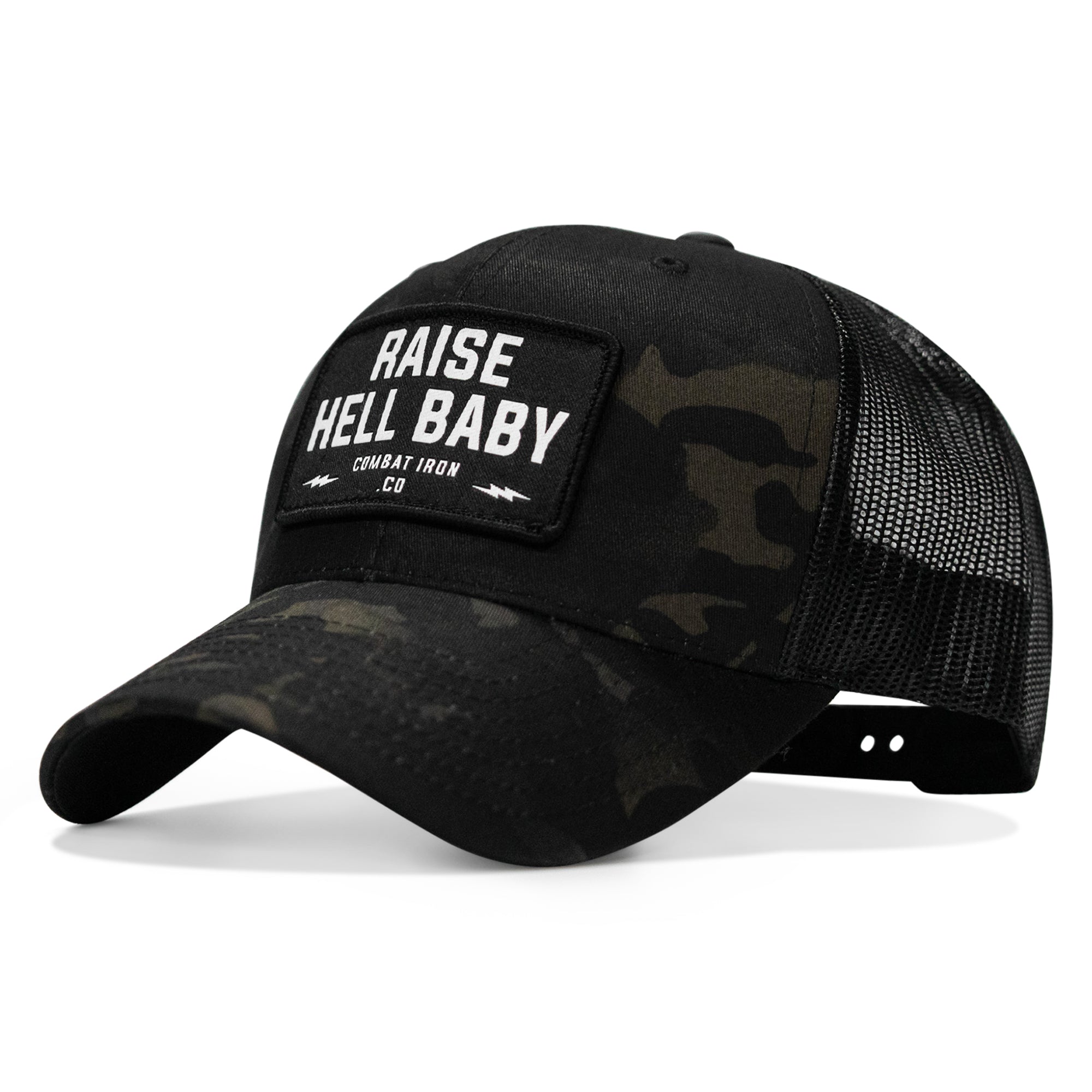Raise Hell Baby Patch Snapback Hat