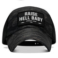 Raise Hell Baby Patch Tactical Ripstop Mesh Snapback Hat
