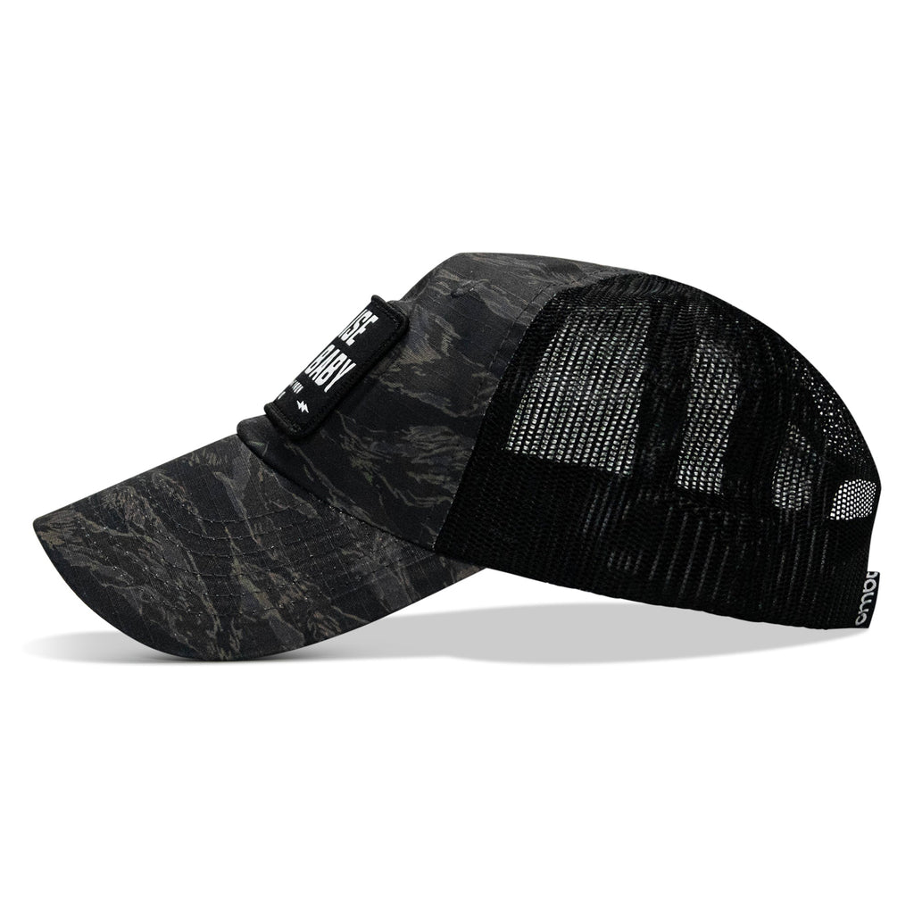 Raise Hell Baby Patch Tactical Ripstop Mesh Snapback Hat