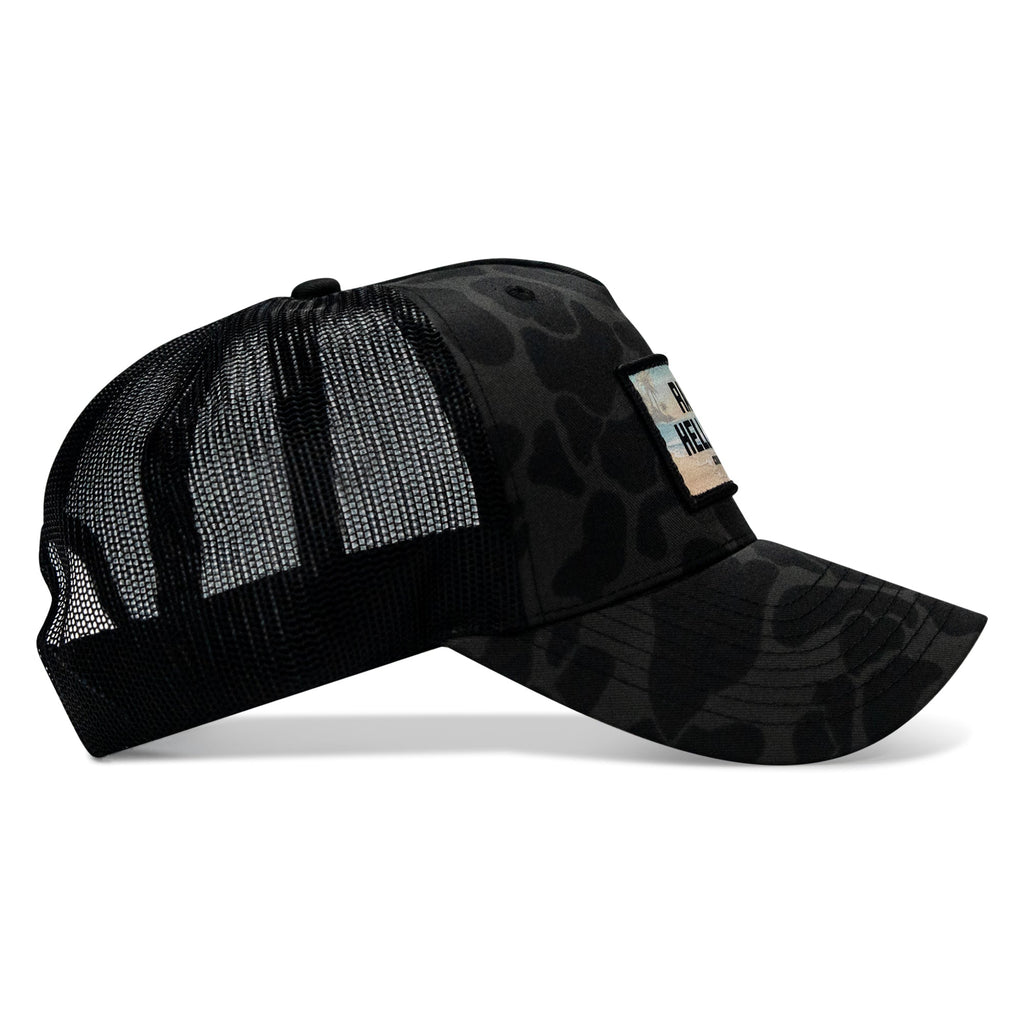 Raise Hell Baby Sunset Patch Snapback Hat