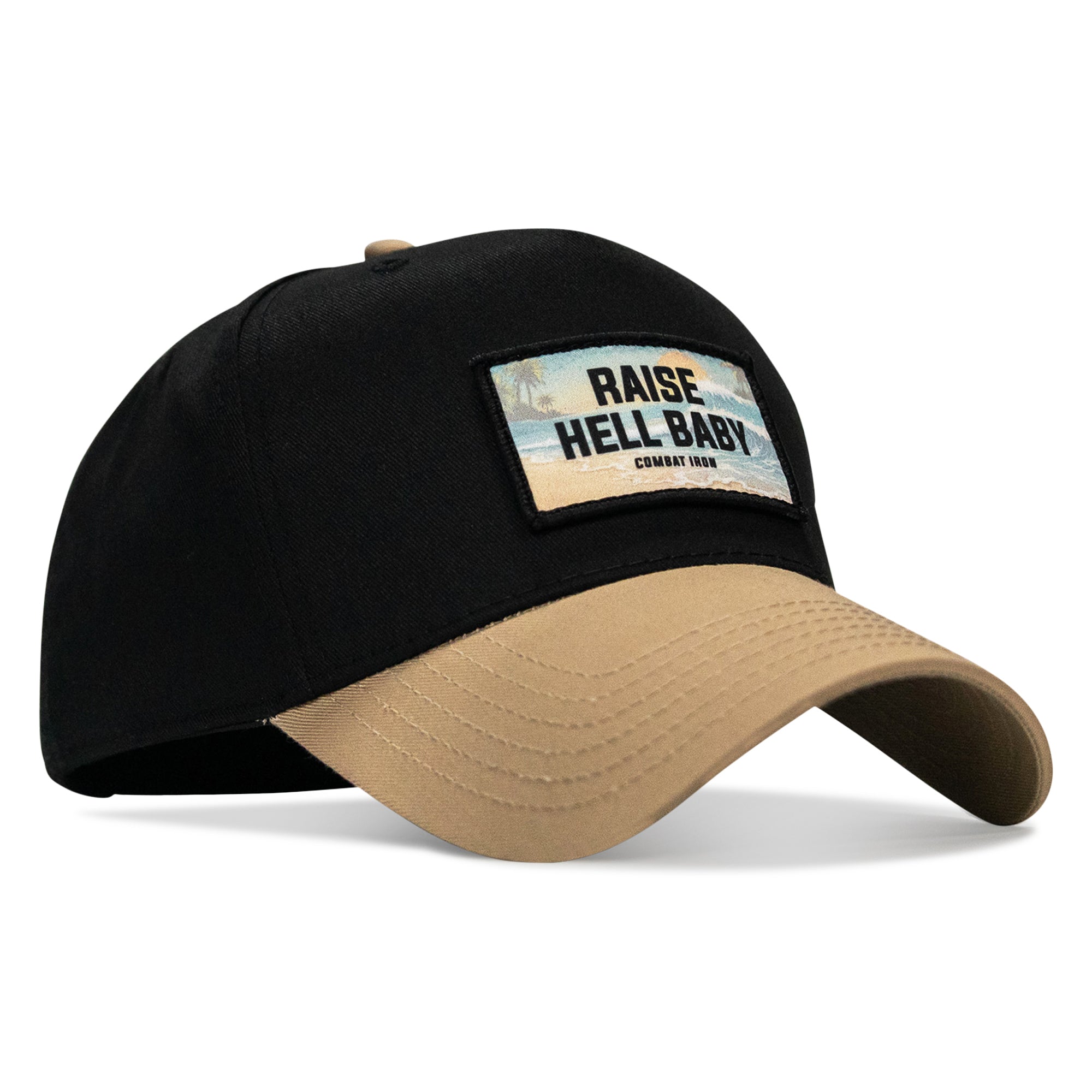 Raise Hell Baby Sunset Patch Snapback Hat