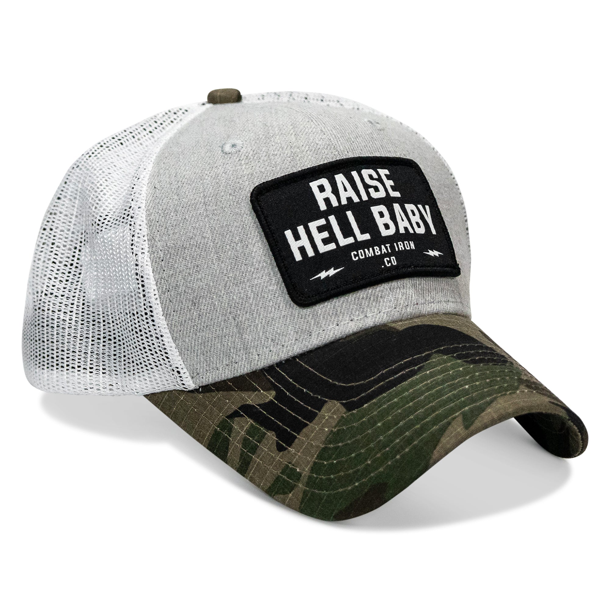Raise Hell Baby Patch Snapback Hat