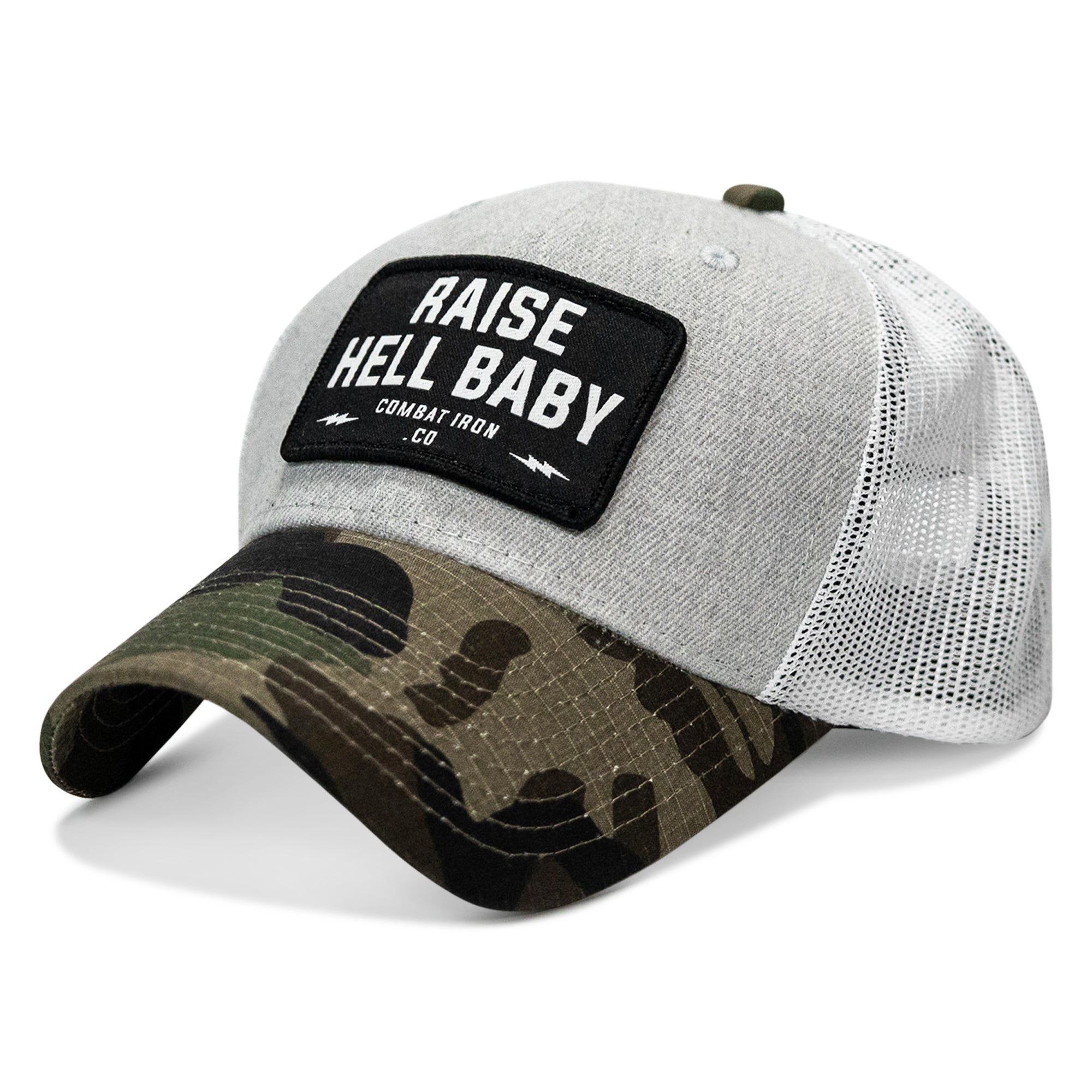 Raise Hell Baby Patch Snapback Hat