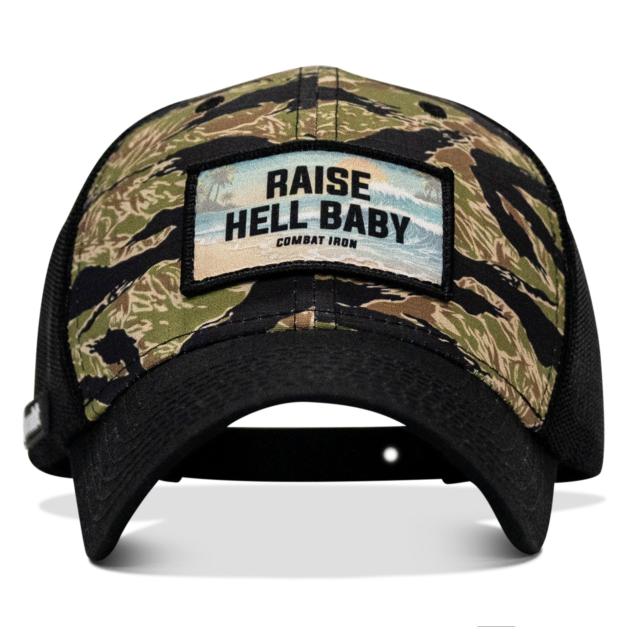 Raise Hell Baby Sunset Patch Original Ripstop Snapback Hat