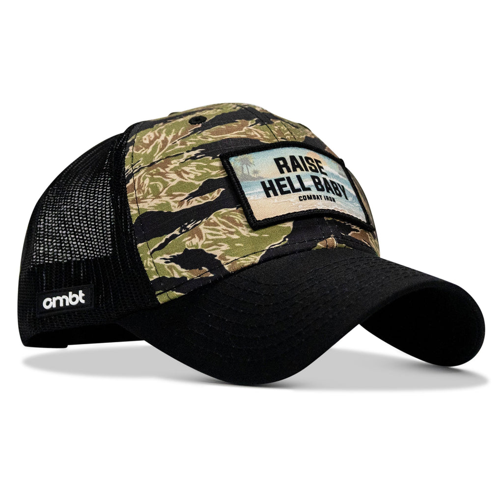 Raise Hell Baby Sunset Patch Original Ripstop Snapback Hat
