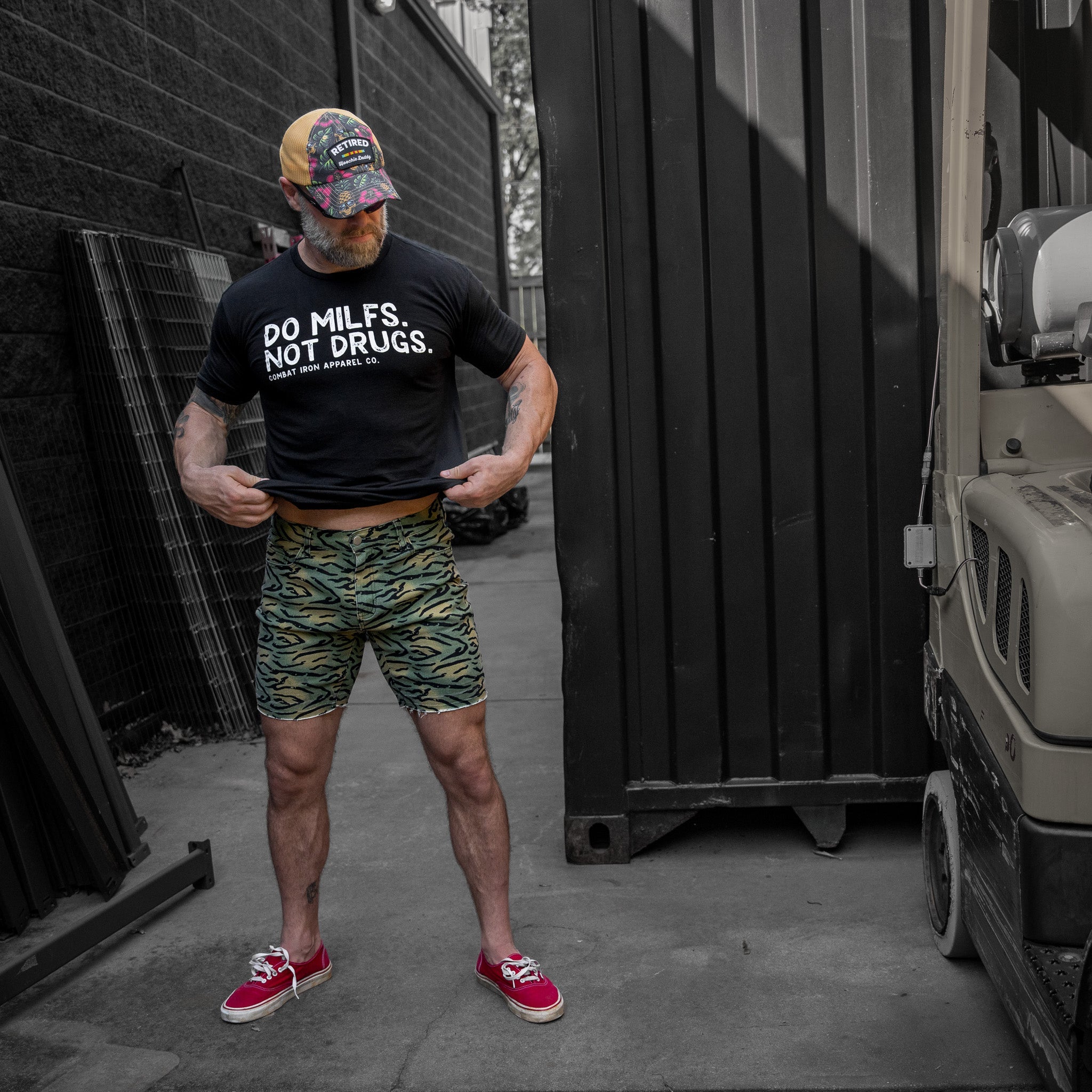 Retired Hoochie Daddy Veteran Patch Ripstop Tactical Mesh Snapback Hat