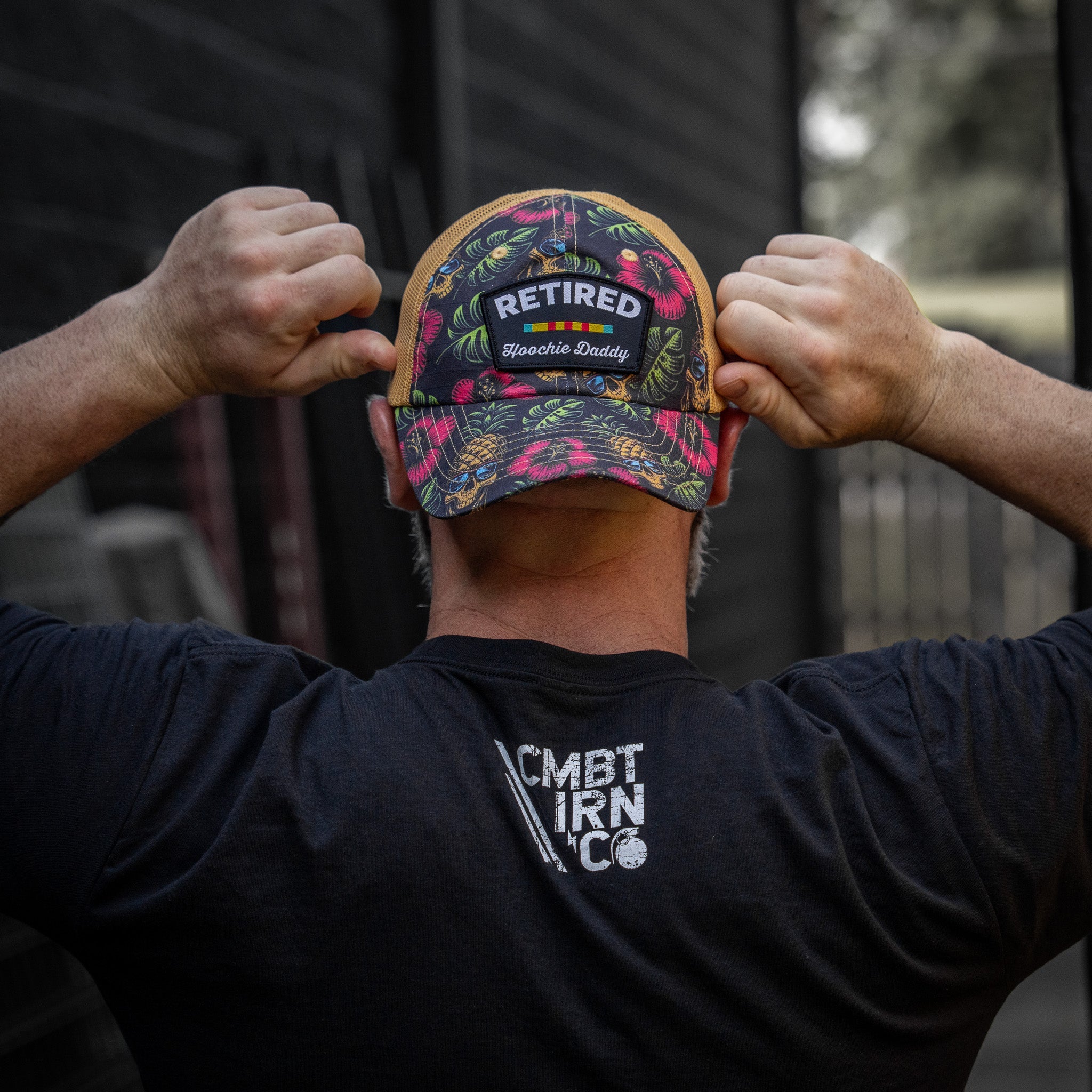 Retired Hoochie Daddy Veteran Patch Ripstop Tactical Mesh Snapback Hat