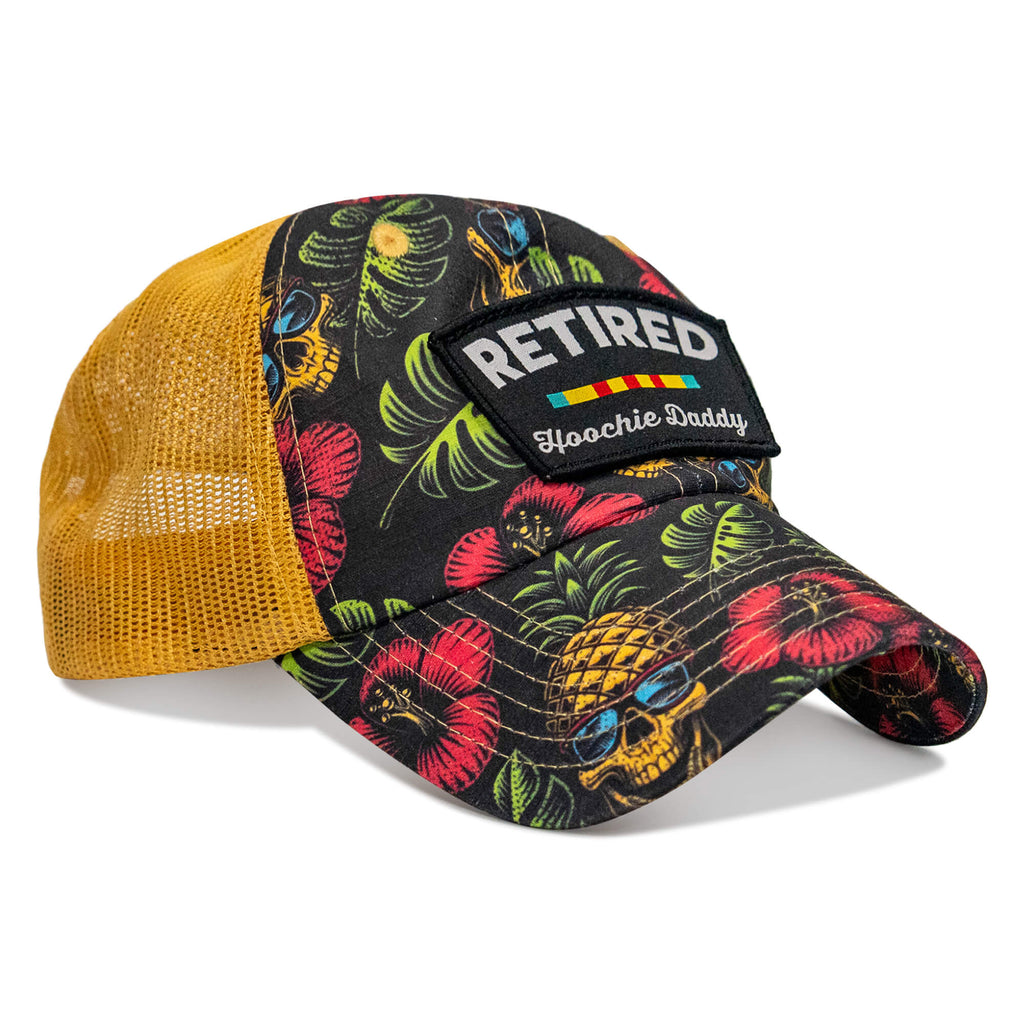 Retired Hoochie Daddy Veteran Patch Ripstop Tactical Mesh Snapback Hat