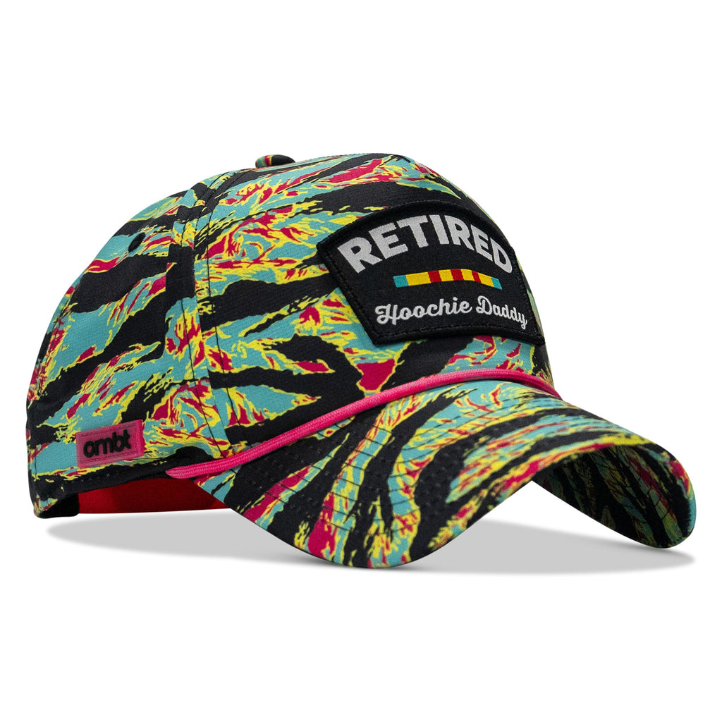 Retired Hoochie Daddy Ribbons Patch Weekender Waterproof Snapback