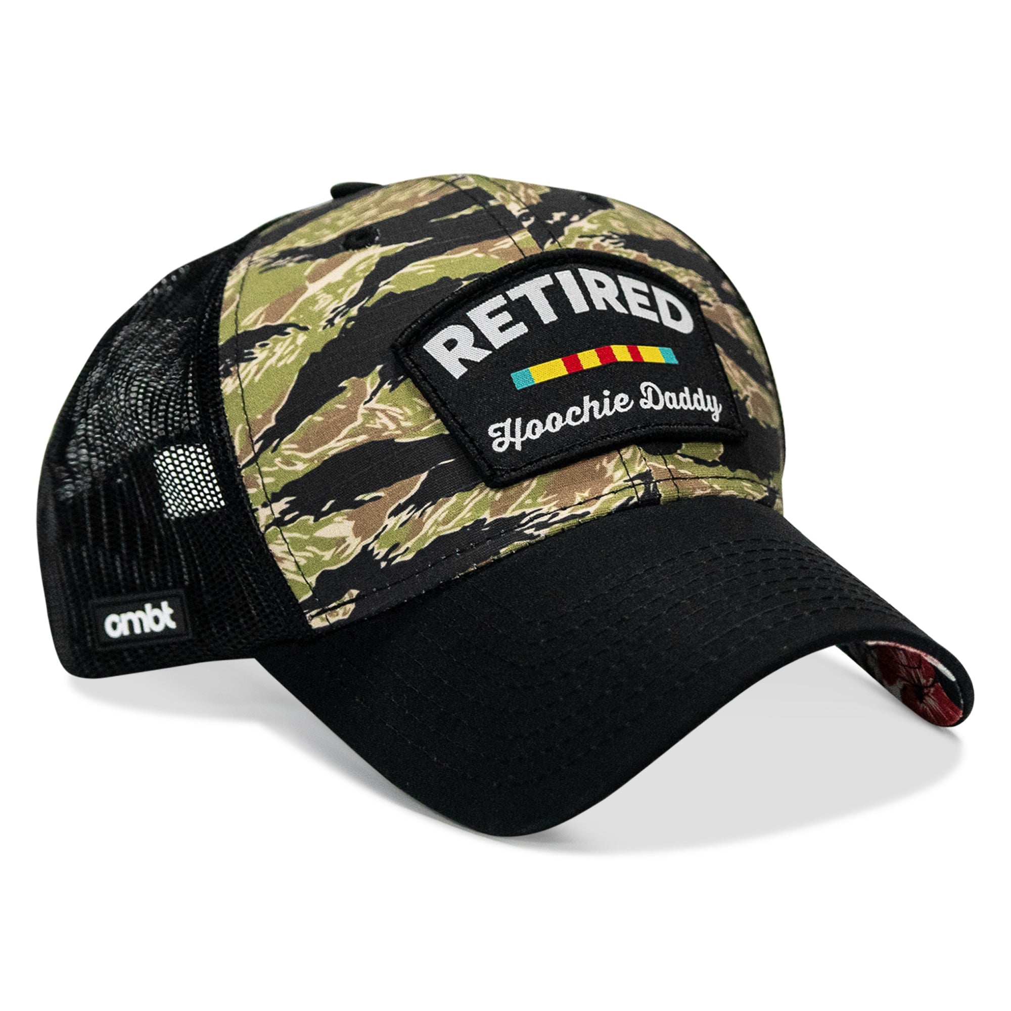 Retired Hoochie Daddy Ribbons Patch Original Ripstop Snapback Hat