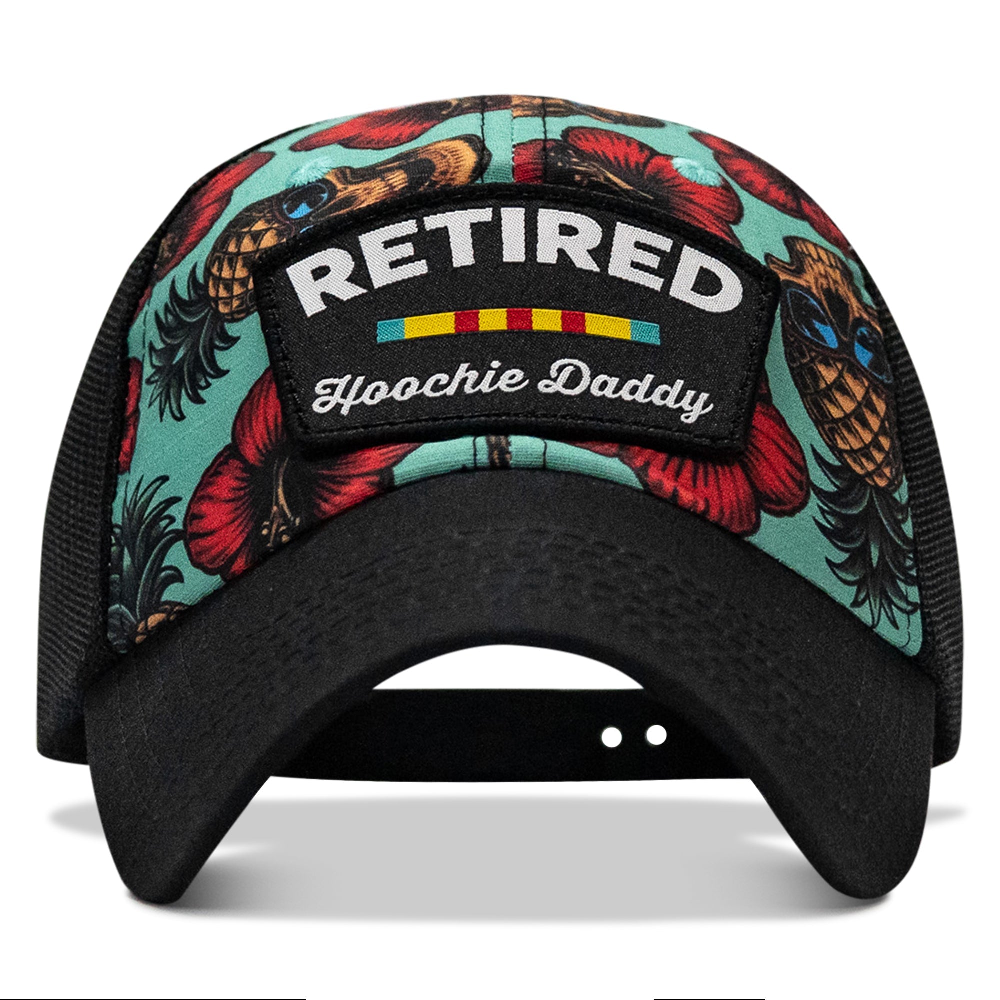 Retired Hoochie Daddy Veteran Patch Ripstop Tactical Mesh Snapback Hat
