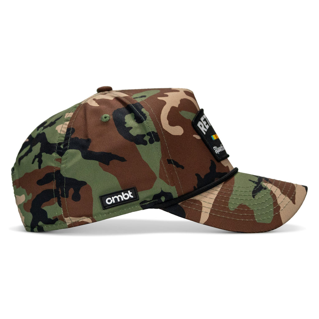 Retired Hoochie Daddy Ribbons Patch Weekender Waterproof Snapback