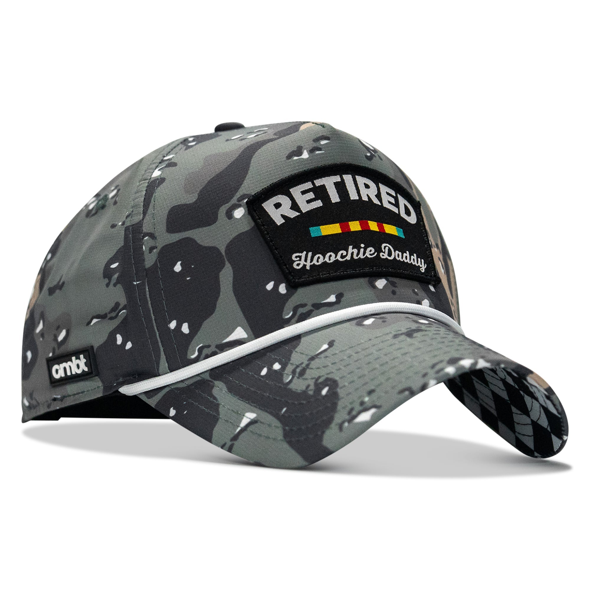Retired Hoochie Daddy Ribbons Patch Weekender Waterproof Snapback