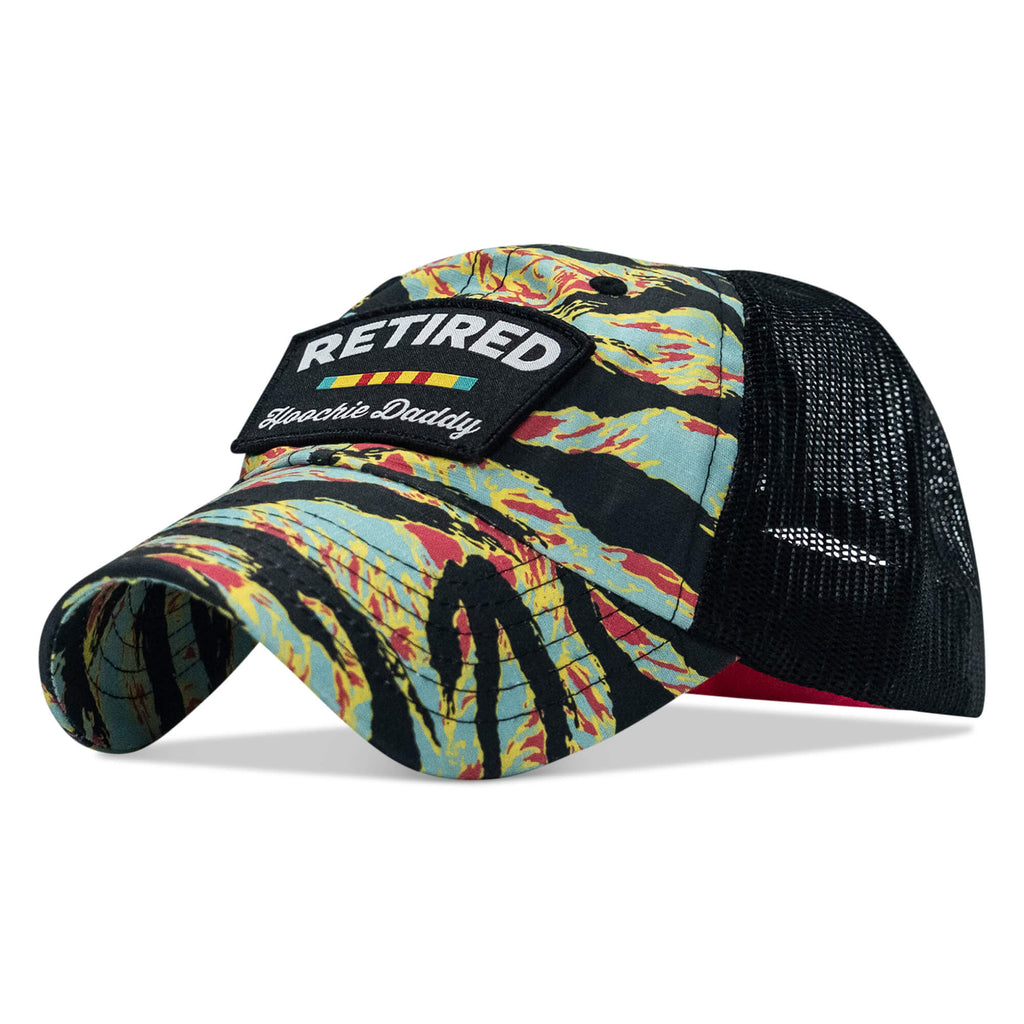 Retired Hoochie Daddy Veteran Patch Ripstop Tactical Mesh Snapback Hat