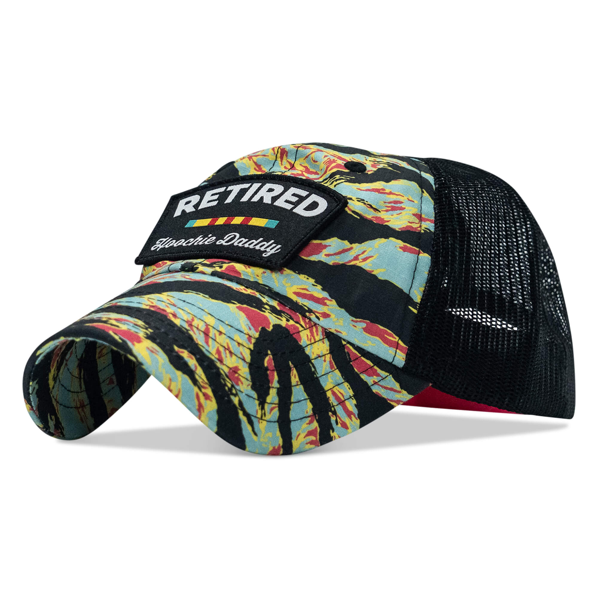 Retired Hoochie Daddy Veteran Patch Ripstop Tactical Mesh Snapback Hat