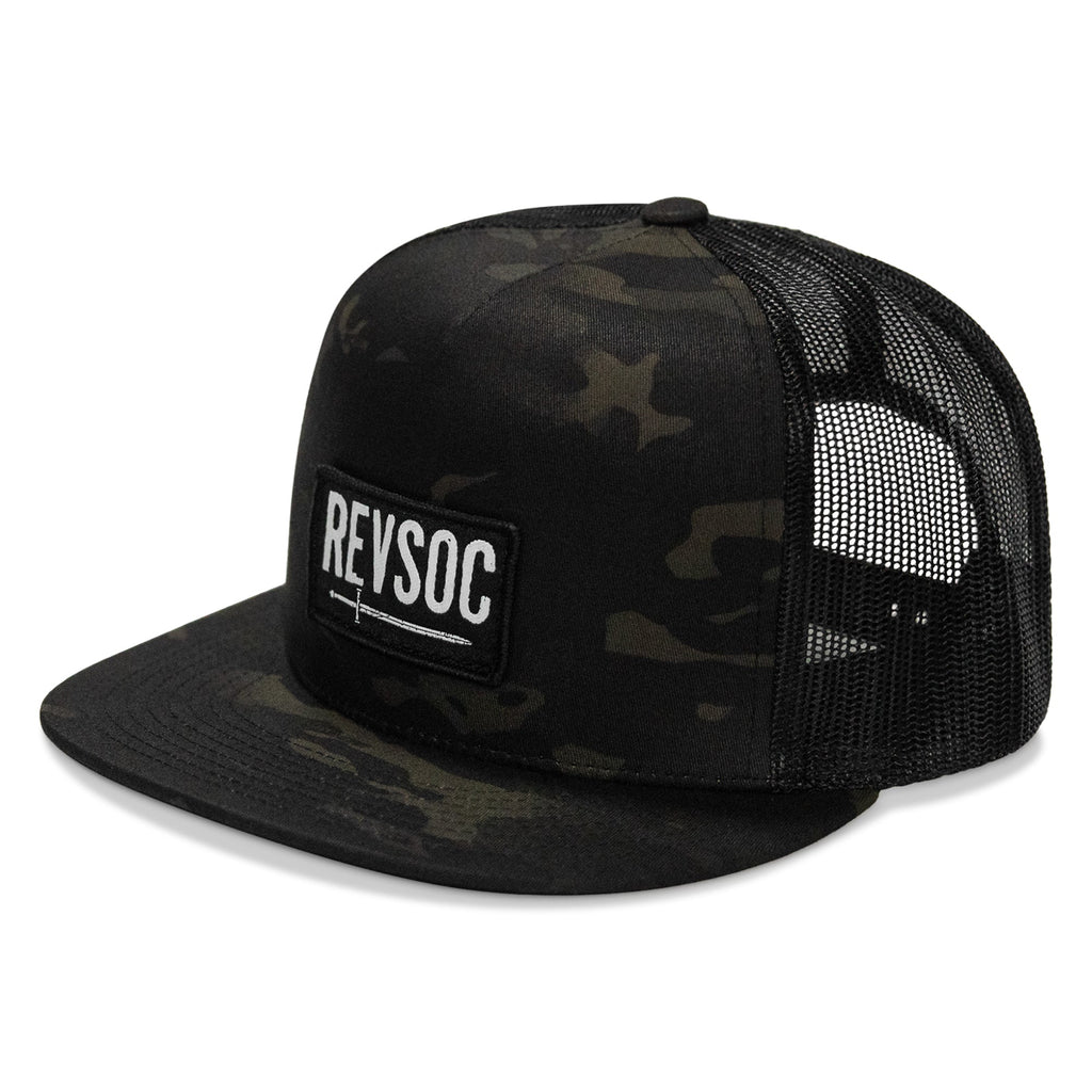 REVSOC Classic Patch Flatbill Hat