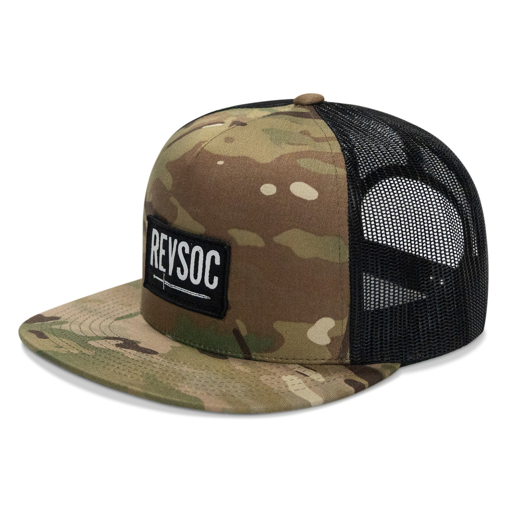 REVSOC Classic Patch Flatbill Hat