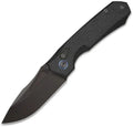 Remette Rhino Button Lock Folding Knife Black Micarta