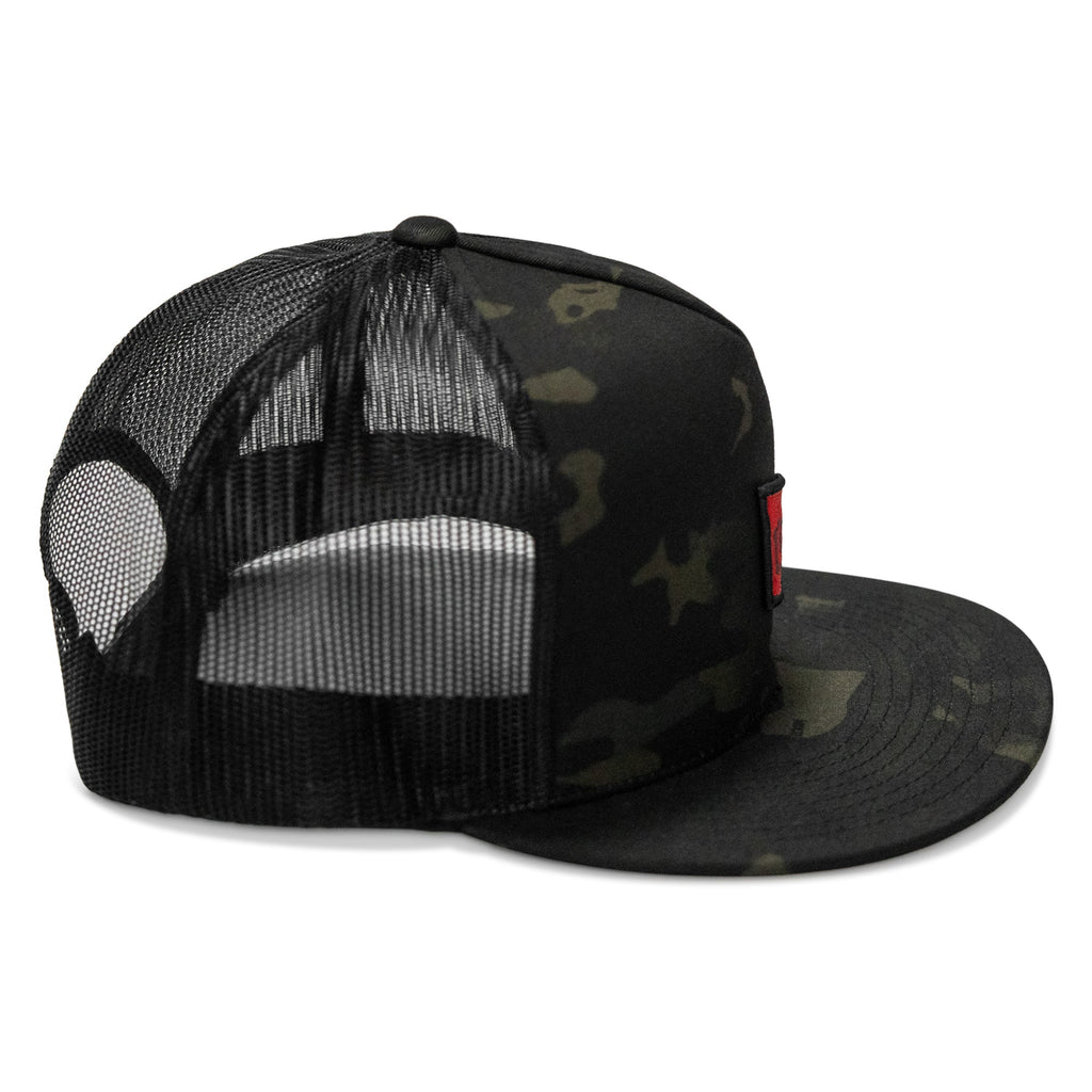 RSC Classic Red Diamond Velcro Patch Flatbill Hat
