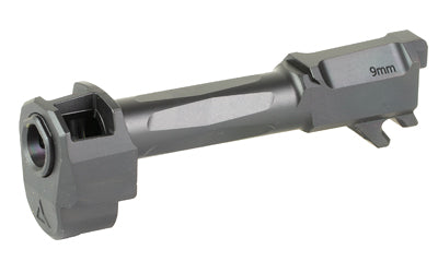Radian Weapons RAMJET Fluted Barrel with AFTERBURNER Muzzle Brake |  9MM |  Black DLC Finish |  INTRA-LOK Mounting System |  Fits Glock 17 Gen 5