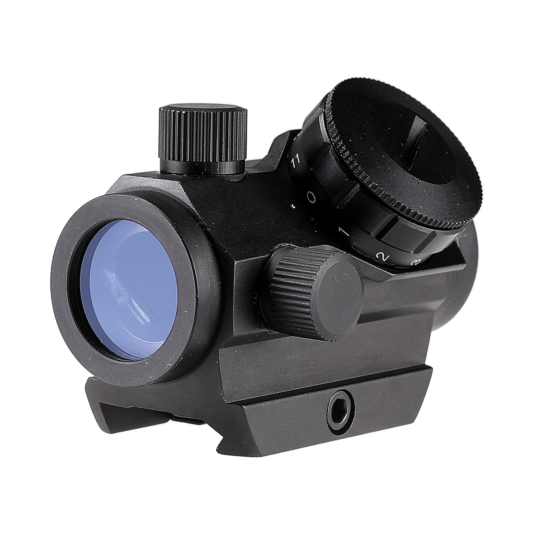 1*20mm Tactical Red Dot Sight with Riser, 4 MOA