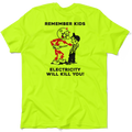 Remember Kids - Safety Yellow Pocket T-Shirt