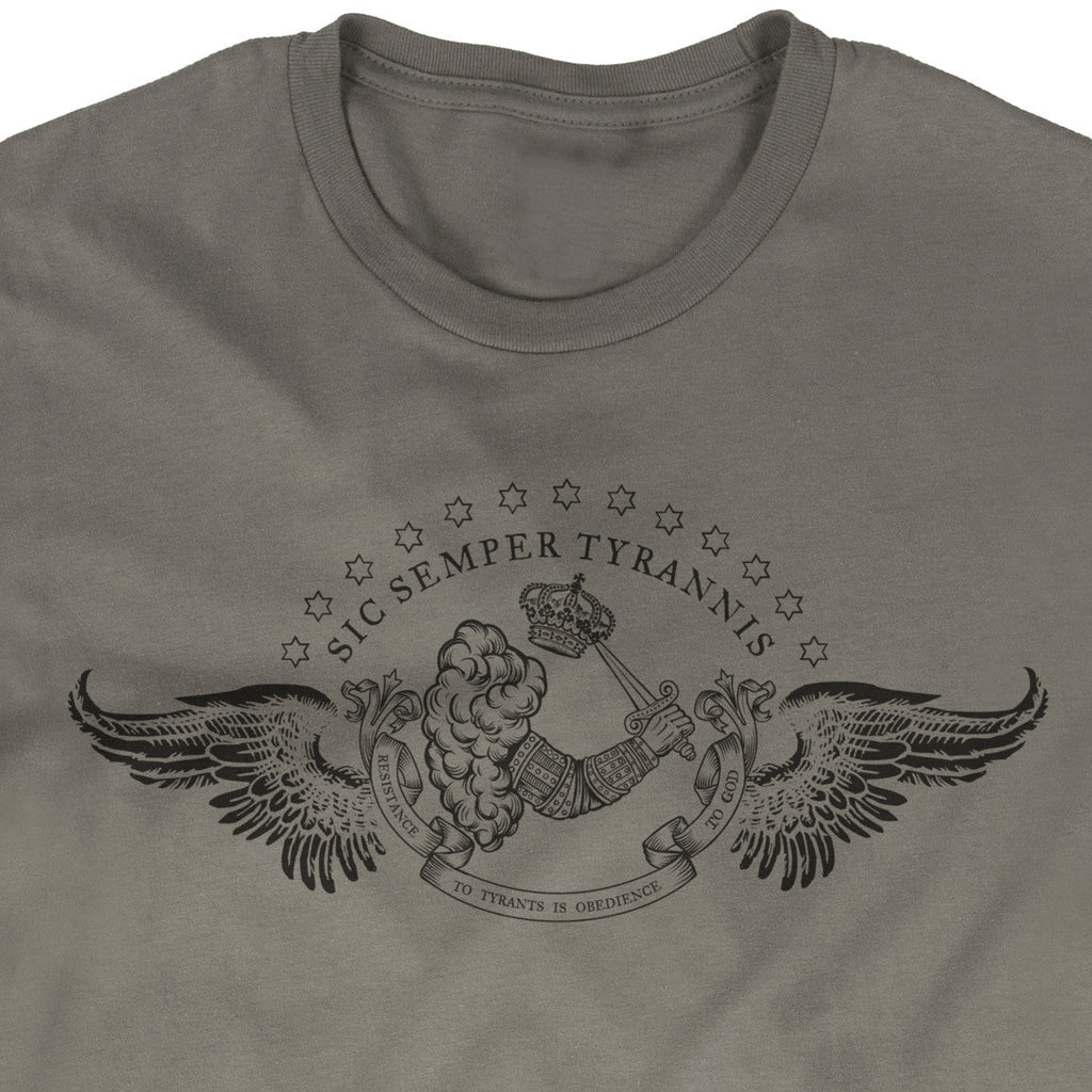 Resistance to Tyrants Gostelowe Battle Flag Men's Tee