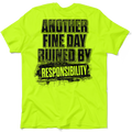 Responsibility - Safety Yellow Pocket T-Shirt