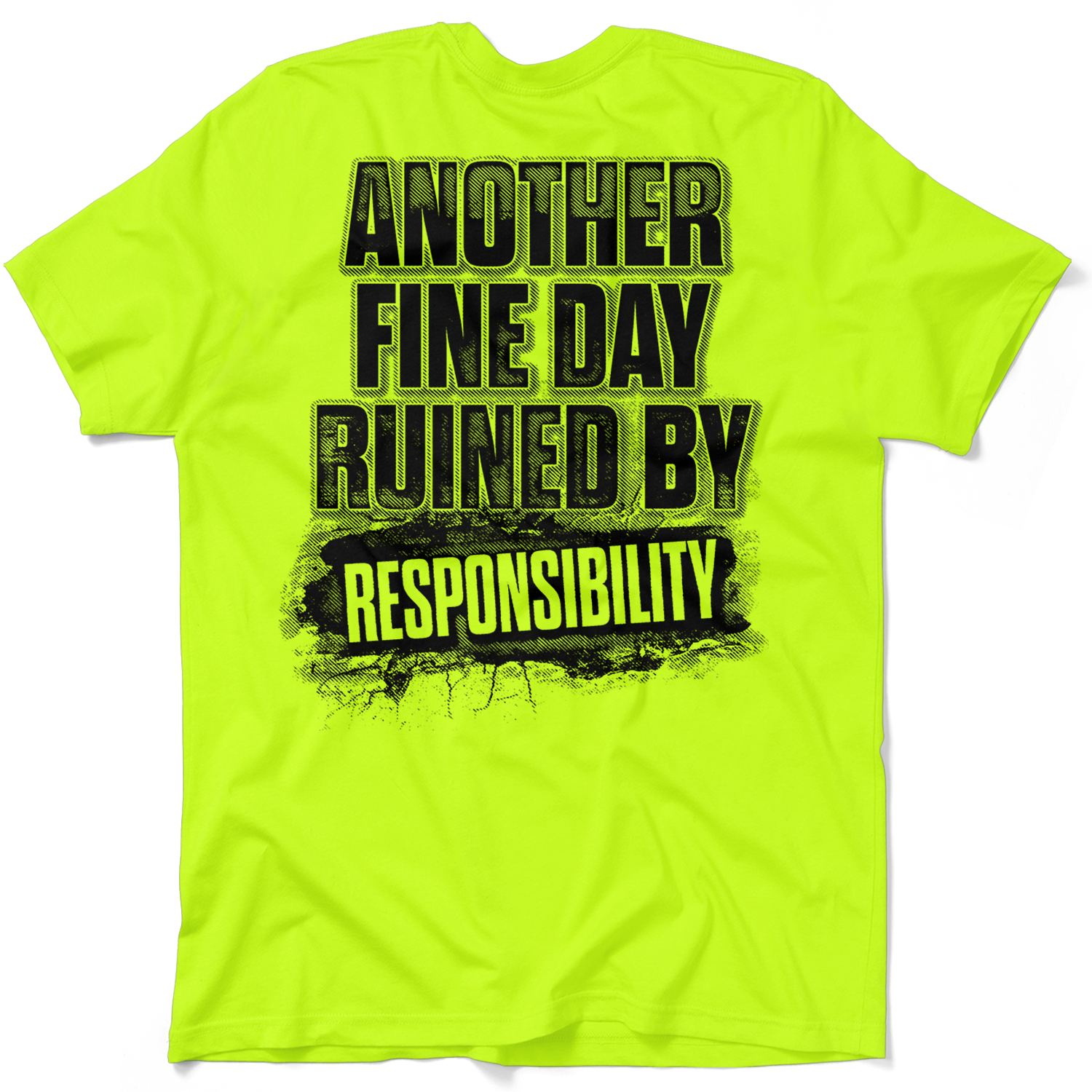 Responsibility - Safety Yellow Pocket T-Shirt
