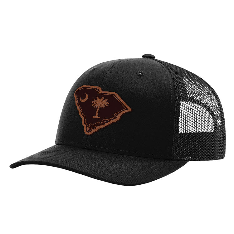 SC State Flag Leather Patch Hat