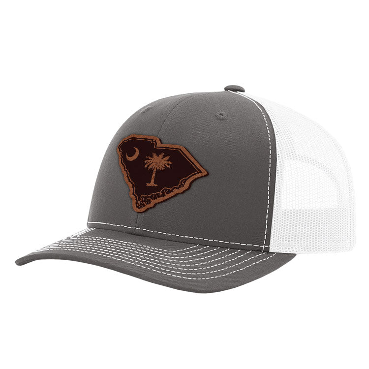 SC State Flag Leather Patch Hat